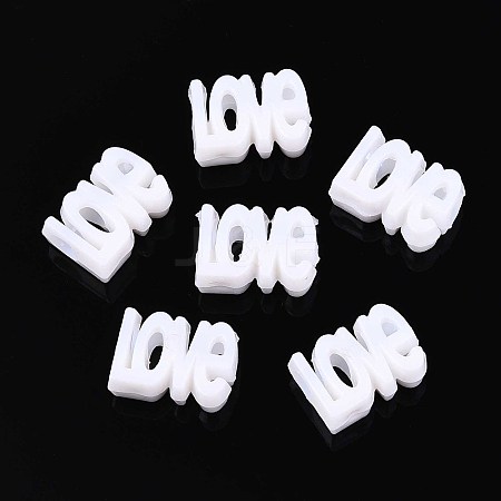 Opaque Acrylic European Beads SACR-Q190-22K-1