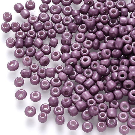 8/0 Baking Paint Glass Round Seed Beads LS-SEED-C029-B-18-1