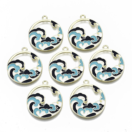 Chinese Style Alloy Pendants X-RESI-R431-07-RS-1
