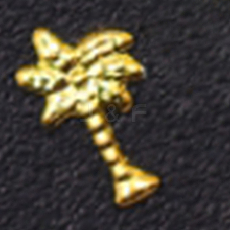 Brass Metallic Nail Cabochons MRMJ-WH0074-03G-1