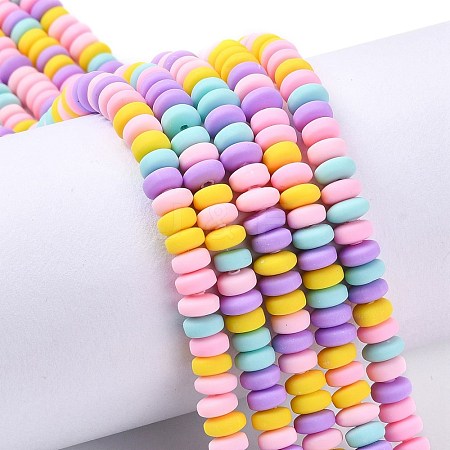 Handmade Polymer Clay Beads Strands CLAY-N008-008M-1