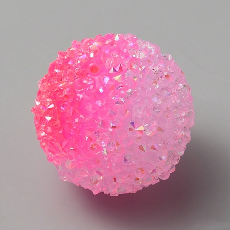 Frosted Acrylic Beads LS-MACR-WH0007-91G-1