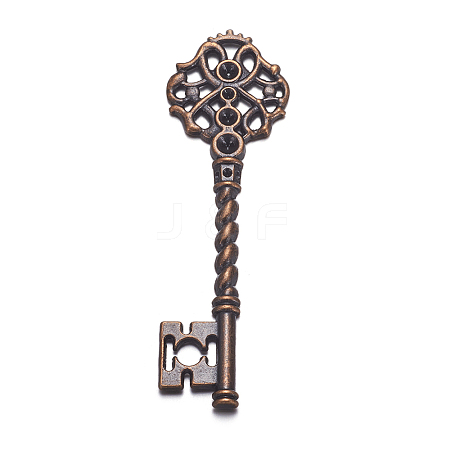 Key Tibetan Style Pendant Rhinestone Settings LS-TIBEB-A101291-R-LF-1