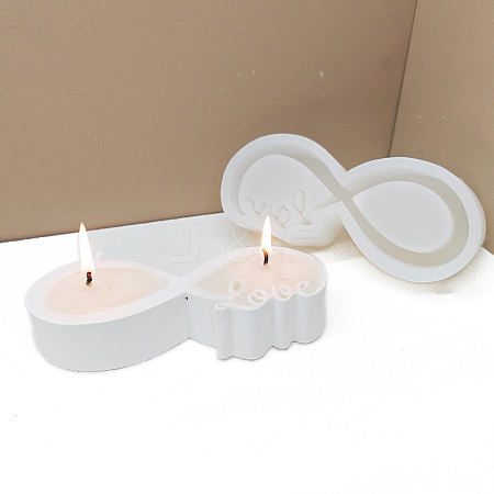 Infinite with Word Love DIY Silicone Candle Holder Molds PW-WGFFB7B-01-1