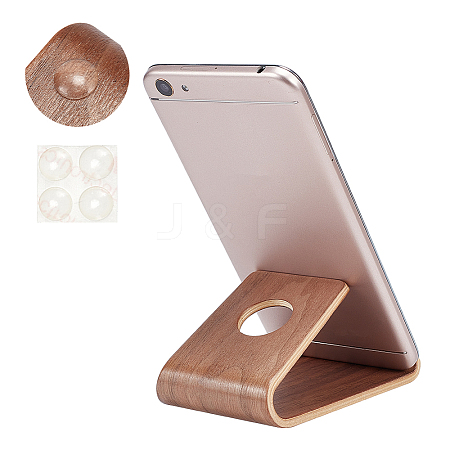 Wood Mobile Phone Holders AJEW-WH0314-63-1