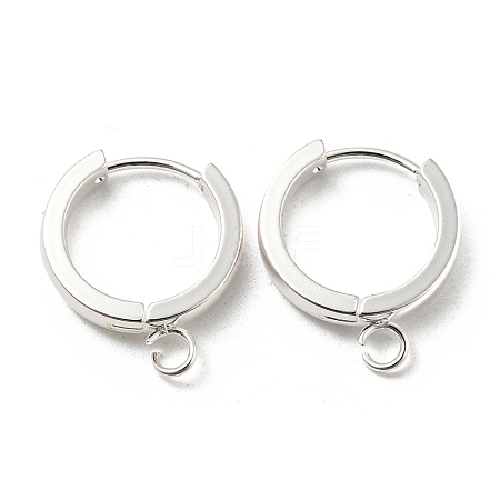 201 Stainless Steel Huggie Hoop Earrings Findings STAS-A167-01N-S-1