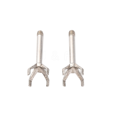 304 Stainless Steel Stud Earring Findings STAS-B091-02B-04P-1