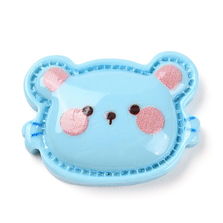 Animal Theme Opaque Resin Cabochons LS-RESI-E046-01H-1