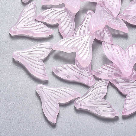 Transparent Spray Painted Glass Pendants LS-X-GLAA-S190-009A-05-1