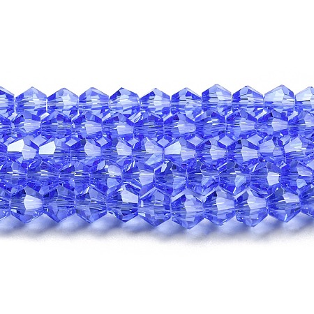 Transparent Electroplate Glass Beads Strands EGLA-A039-T3mm-A07-1