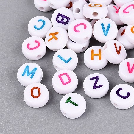 Opaque Acrylic Enamel Beads SACR-Q001-15B-1