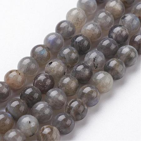 Natural Labradorite Bead Strands G-J352-01-4mm-1