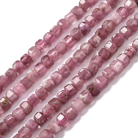 Natural Pink Tourmaline Beads Strands G-H266-10-1