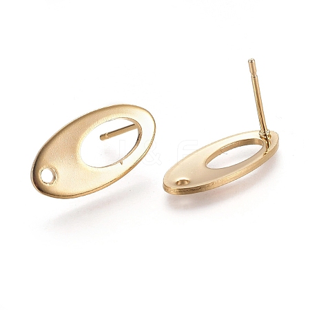 304 Stainless Steel Stud Earring Findings LS-STAS-M274-010G-1