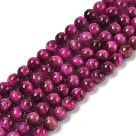 Grade AB Natural Tiger Eye Beads Strands LS-G-B133-A02-8MM-05-1