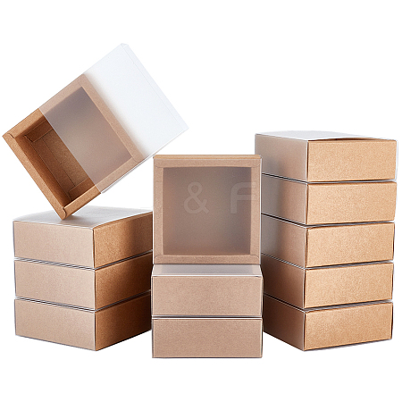 Kraft Paper Storage Gift Drawer Boxes CON-WH0089-37A-01-1