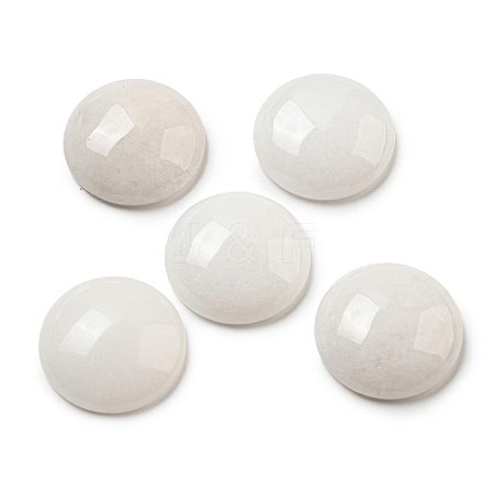 Natural White Jade Cabochons G-C115-02A-38-1