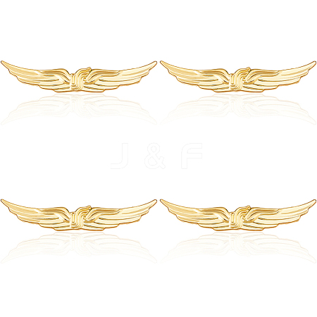 4Pcs Alloy Lapel Pin Backs for Security JEWB-DC0001-22B-1