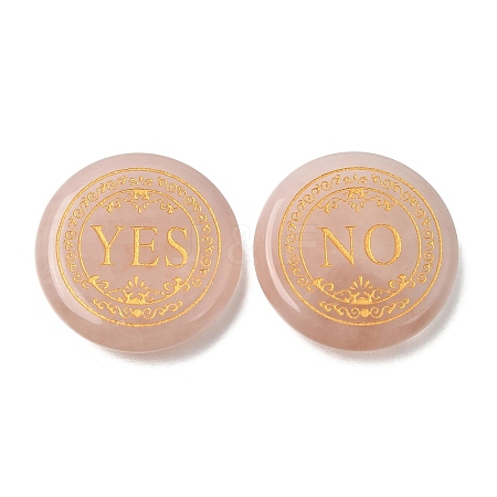 Engraved Natural Rose Quartz Decision Stones GG-CBA6D08-C06-1