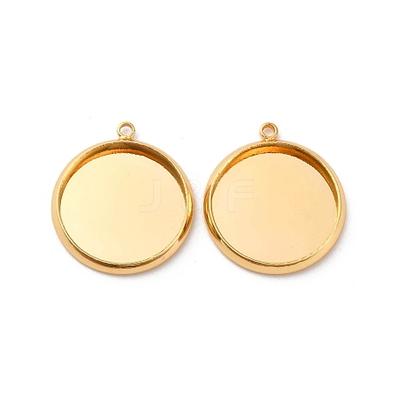 Brass Pendant Cabochon Settings KK-F898-20D-G-1