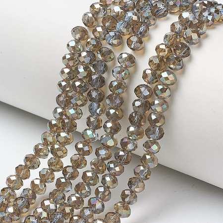 Electroplate Glass Beads Strands EGLA-A034-T4mm-J16-1
