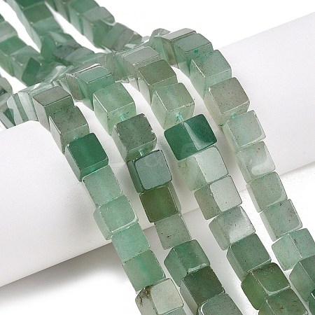 Natural Green Aventurine Beads Strands G-T139-8x8-36A-1