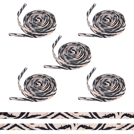 5 Pairs Polyester Cord Shoelace FIND-TA0009-64A-1