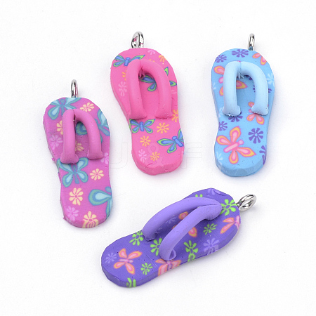 Handmade Polymer Clay Pendants X-CLAY-Q239-003-1