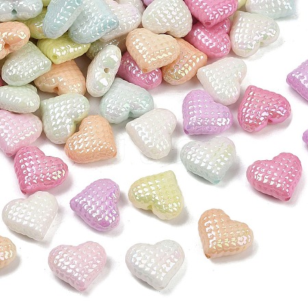 UV Plating Opaque Acrylic Beads MACR-L007-03D-1