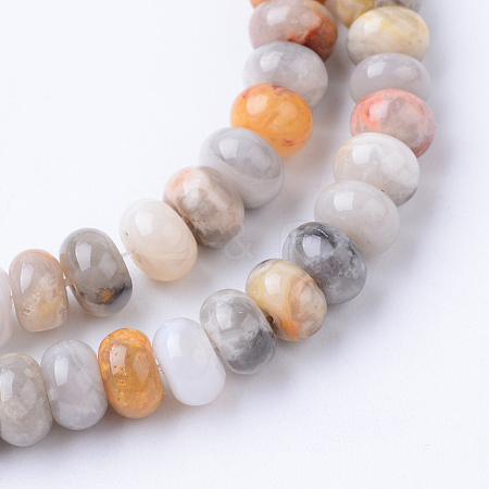 Natural Crazy Lace Agate Bead Strands X-G-R403-4x6-04-1