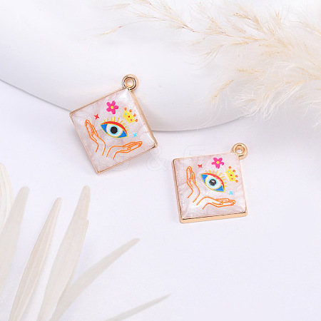 Alloy Enamel Pendants PW-WGD0087-01-1