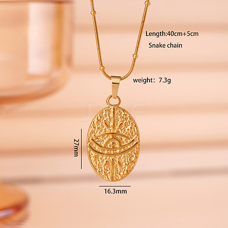 304 Stainless Steel Sun Pendant Necklaces for Women WGCF58B-06-1
