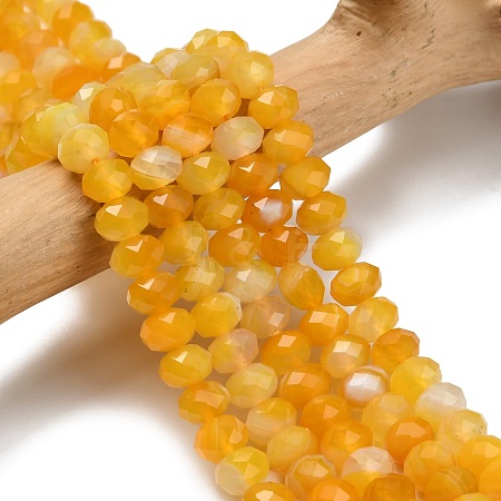 Natural Banded Agate Beads Strands G-Z111-A01-02-1