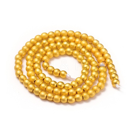 Electroplate Non-magnetic Synthetic Hematite Beads Strands X-G-I260-10A-02-1
