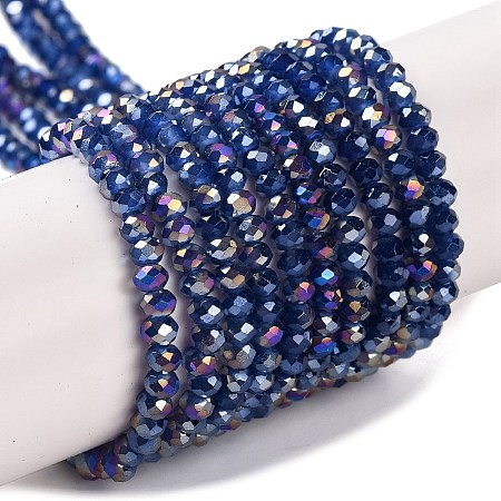 Baking Electroplate Glass Beads Strands LS-DGLA-A039-J2MM-B04-1