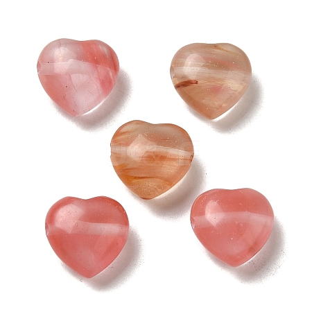 Cherry Quartz Glass Beads G-K248-A05-1