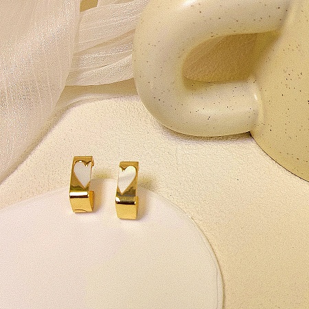 Alloy with Resin Stud Earrings WG64463-39-1