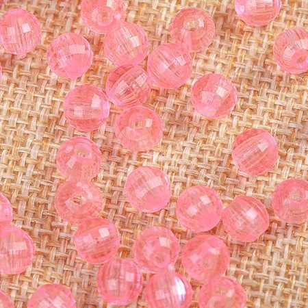 Transparent Acrylic Beads TACR-NH0001-C-06-1