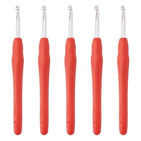 TPR Handle Aluminum Crochet Hook Needles TOOL-TA0001-13B-1