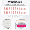 1Set Plastic Full Cover Press On False Nails MRMJ-CP0001-68-2