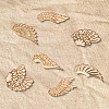 25 Pairs 5 Styles Unfinished Wooden Wing Cutouts WOOD-GF0010-37-6
