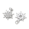 SHEGRACE Brass Clear Cubic Zirconia Pendants XGRQ3K803-534P-2