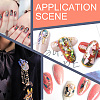 1 Set 12 Grid Nuggets Abalone Shell Nail Art Sequins for Woman Girls MRMJ-SP0001-07-5