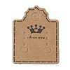 Kraft Paper Earring Display Cards LS-CDIS-D005-06-3