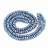 Electroplate Non-magnetic Synthetic Hematite Beads Strands G-T061-154A-2