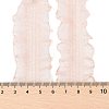 20 Yards Polyester Pleated Elastic Lace Trim SRIB-M015-01A-3