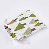 Polycotton(Polyester Cotton) Packing Pouches Drawstring Bags ABAG-T007-02A-3