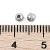 Anti-Tarnish Textured 316 Surgical Stainless Steel Beads STAS-M106-01C-P-2