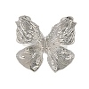 Butterfly Alloy Open Cuff Rings for Women RJEW-U006-06B-P-3