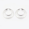 Tarnish Resistant 201 Stainless Steel Hoop Earrings EJEW-I213-B-02P-2